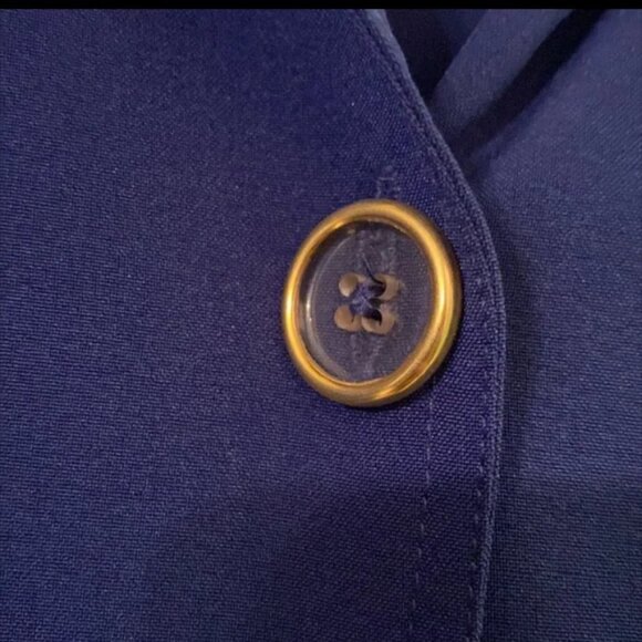 Covington Royal Blue Button Down Blouse - Picture 5 of 7